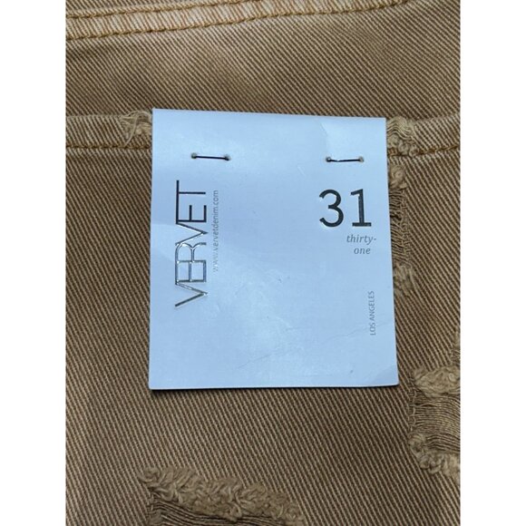 Vervet High-RIse Straight Crop Distressed Jeans in Zoe Autumn - Sz 31 - NWT - Picture 4 of 7